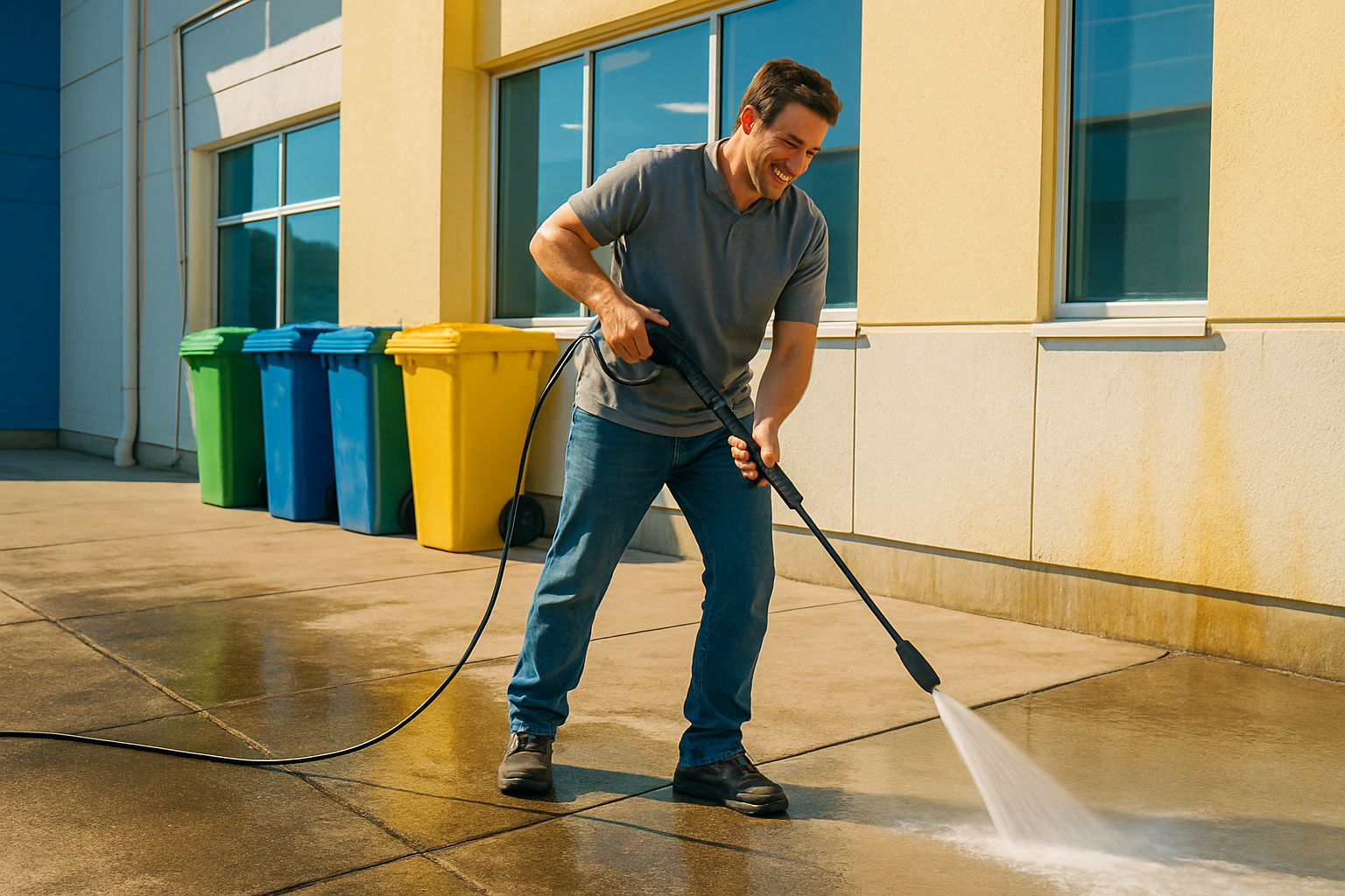 Bin Area Cleaning